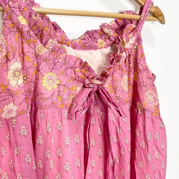 Spell & The Gypsy Utopia Strappy Sundress In Flamingo Medium NWT - Picture 7 of 9